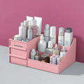 Makeup Storage Organizer with Plastic Drawer Style Desk Organizer with Cosmetic Storage Box Classification Rack for Bathrooms and Bedrooms