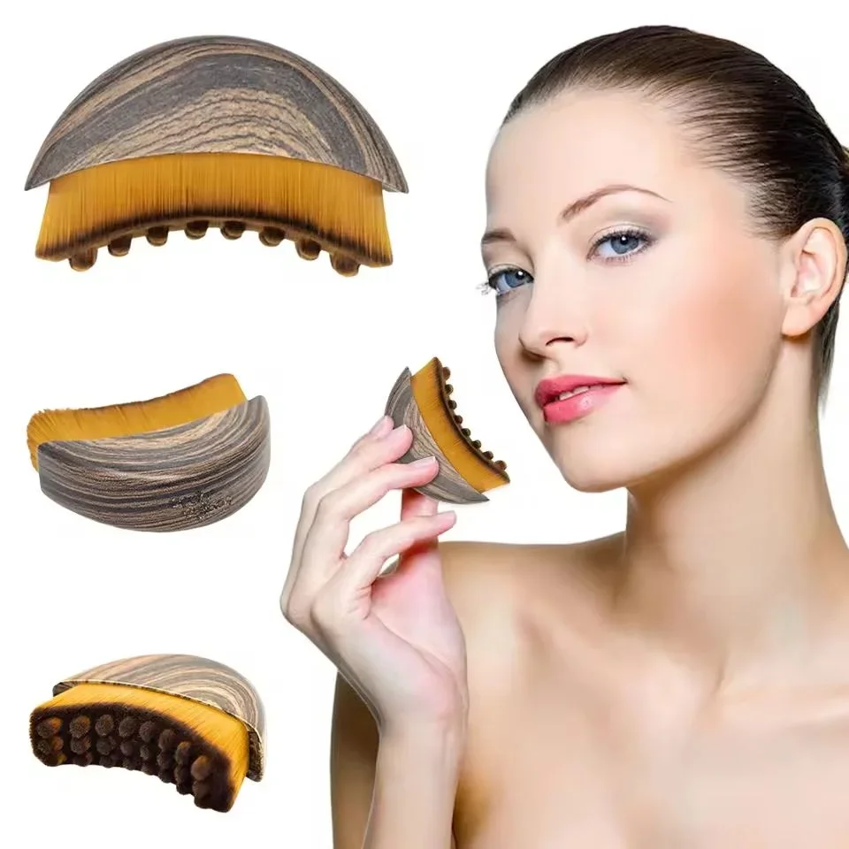 Lymphatic Contour Face Brush, Jawline and Chin Sculpting, Face Drainage Massager, Ergonomically Designed to Exactly Fit the Skin