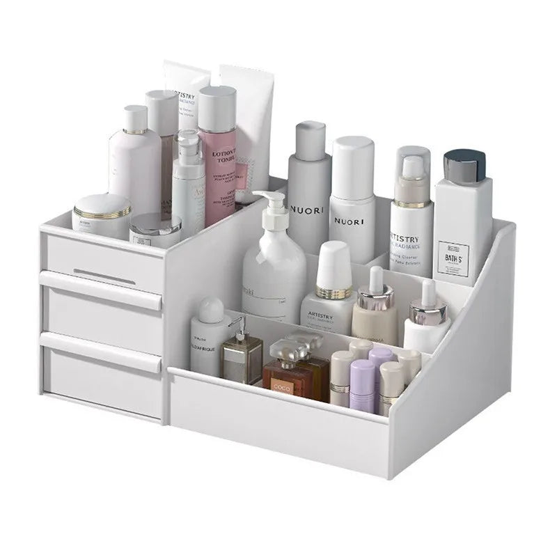 Makeup Storage Organizer with Plastic Drawer Style Desk Organizer with Cosmetic Storage Box Classification Rack for Bathrooms and Bedrooms