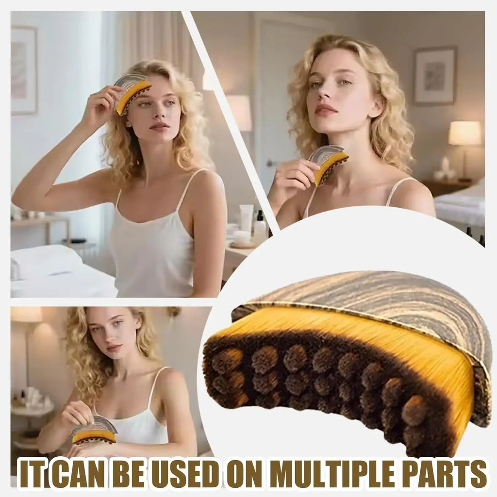 Lymphatic Contour Face Brush, Jawline and Chin Sculpting, Face Drainage Massager, Ergonomically Designed to Exactly Fit the Skin